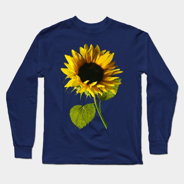 Sunflower Shadow and Light Long Sleeve T-Shirt by SusanSavad